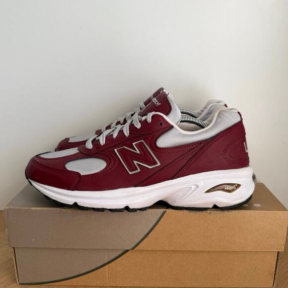 New Balance 498 V2 ‘Burgundy/White Men Sneakers- SZ 8 D main image 7